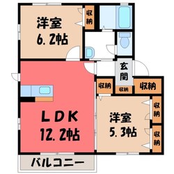 野木駅 徒歩14分 2階の物件間取画像